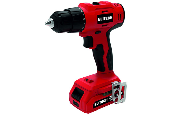 Дрель-шуруповерт ELITECH ДМ ДА 202СЛ 20В 2х2,0Ач Li-ion E2201.051.01 (1/5)