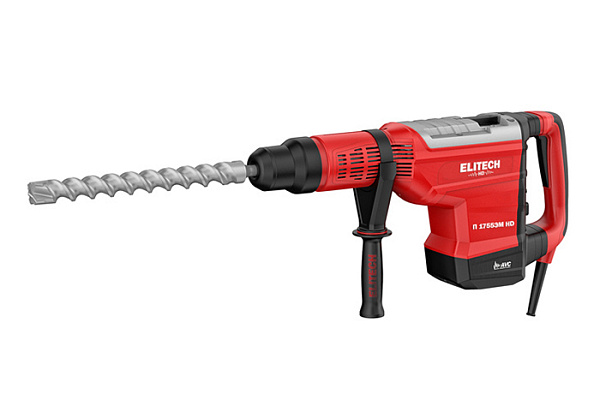 Перфоратор ELITECH П 1755ЭМ HD (1700Вт, SDSmax, 2реж,19Дж, 1750-2150у/м, 6,5кг, кейс) (E2205.005.00)
