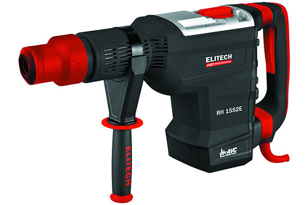 Перфоратор ELITECH HD RH 1552E (1500Вт, SDSmax, 2реж,15Дж, 1380-2760у/м,14,2кг, кейс) E2205.020.01